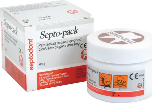 SEPTO-PACK  60 гр-материал вспомогательный для терапевтической стоматологии: /Septodont
