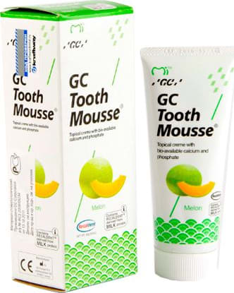 Аппликационный мусс GC TOOTH MOUSSE / ДЫНЯ/40г /для реминерализации и снижения чувств-сти зубн. тканей