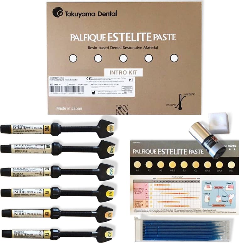 Набор Palfique Estelite Paste Syringe Intro kit II : шпр.Palfique Estelite Paste 3,8г*6шт _ Материал стомат.пломбировочный композитный свет. тверждения: