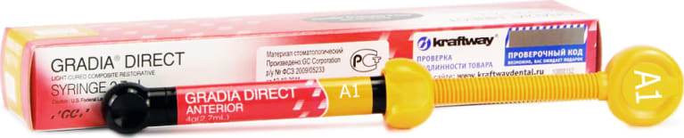 GRADIA DIRECT SYRINGE шприц 4г_.ANTERIOR А1_материал реставрационный (светоотверждаемый)