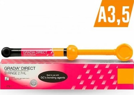 Материал реставрационный GRADIA DIRECT SYRINGE шприц 4г_ANTERIOR  А3,5_  (светоотверждаемый)